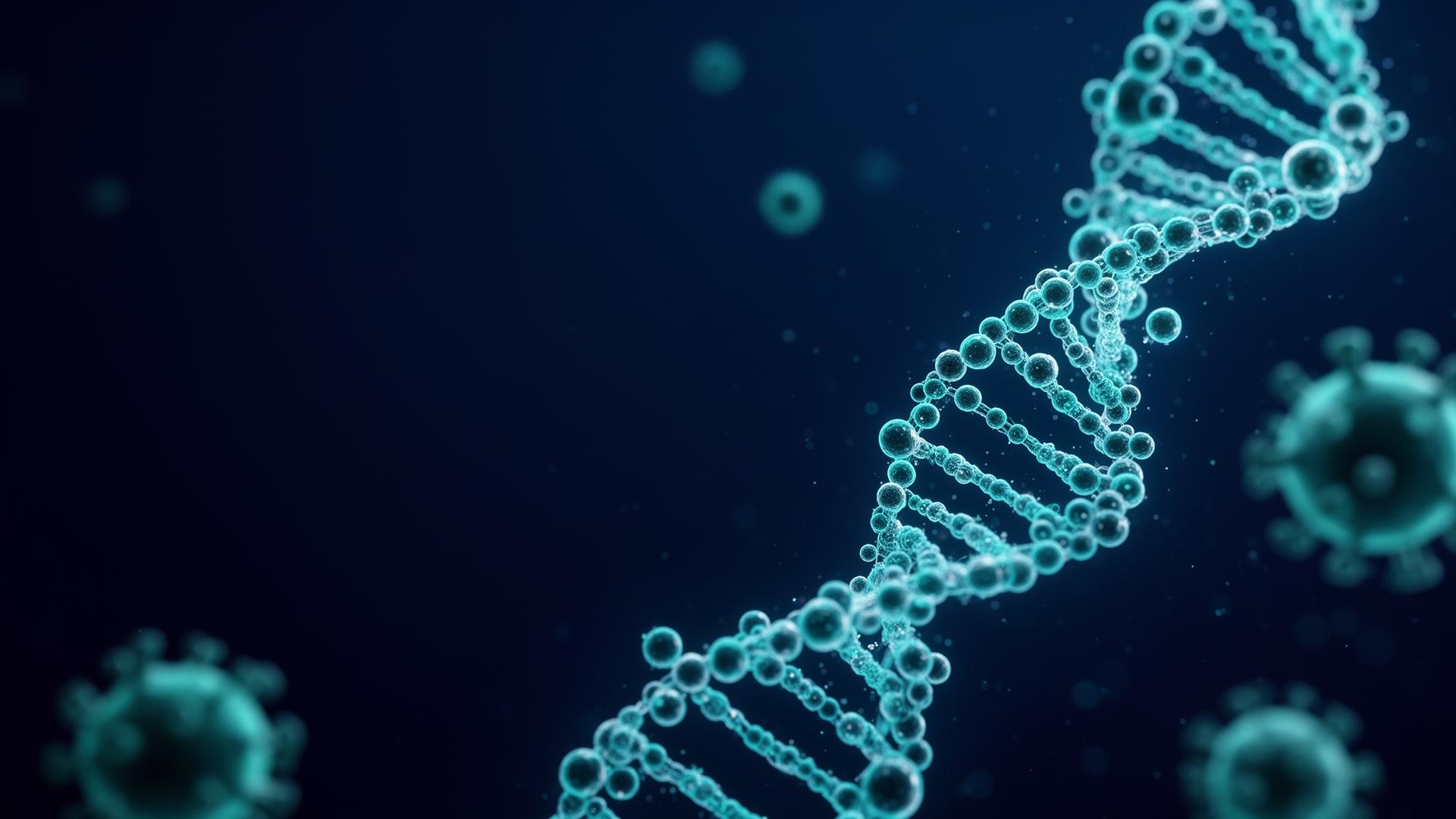 Abstract molecular biotech visualization